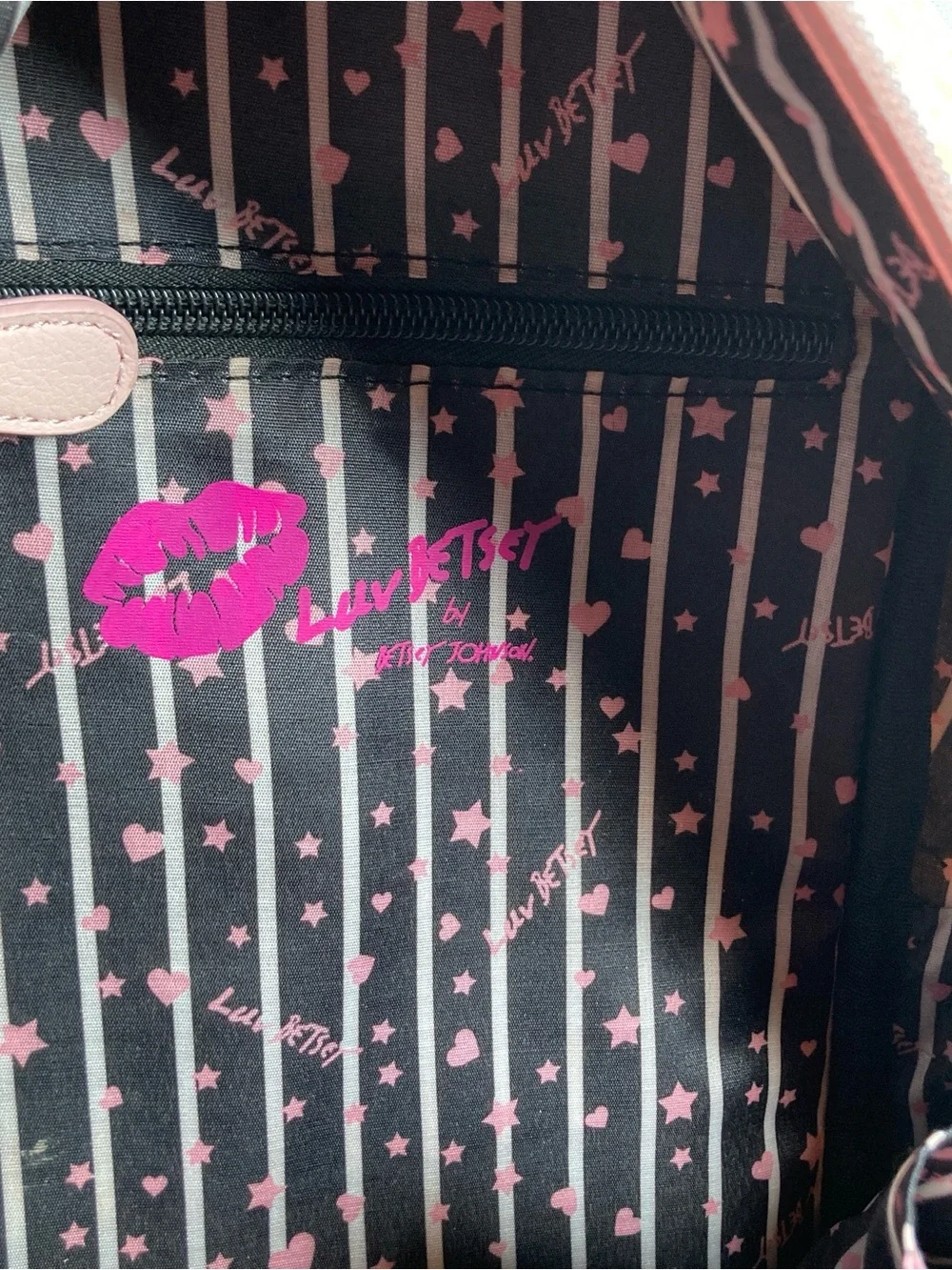 Luv Betsey Johnson Lexy Kitsch Mini Cat Backpack Pink Pastel Dots Print Coquette